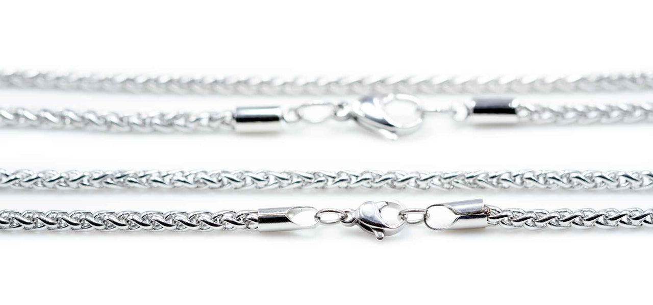 Stainless Steel Fox Tail Chains with Lobster Clasp