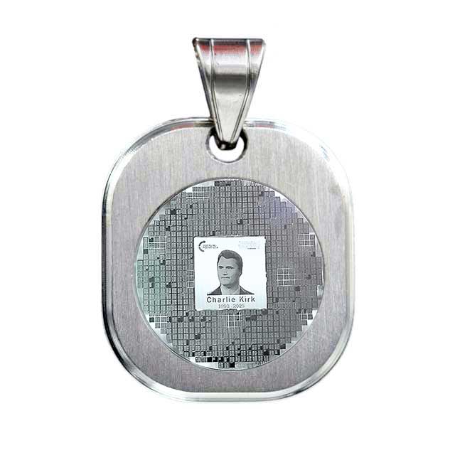 Timeless Hero - Charlie Kirk Bible Pendant