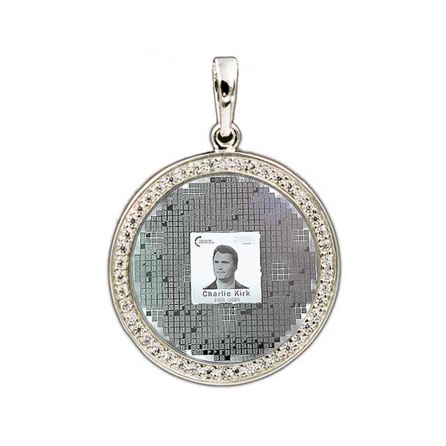 Timeless Hero - Charlie Kirk Bible Pendant
