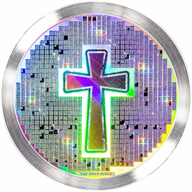 Nano Bible with Cross Medallion