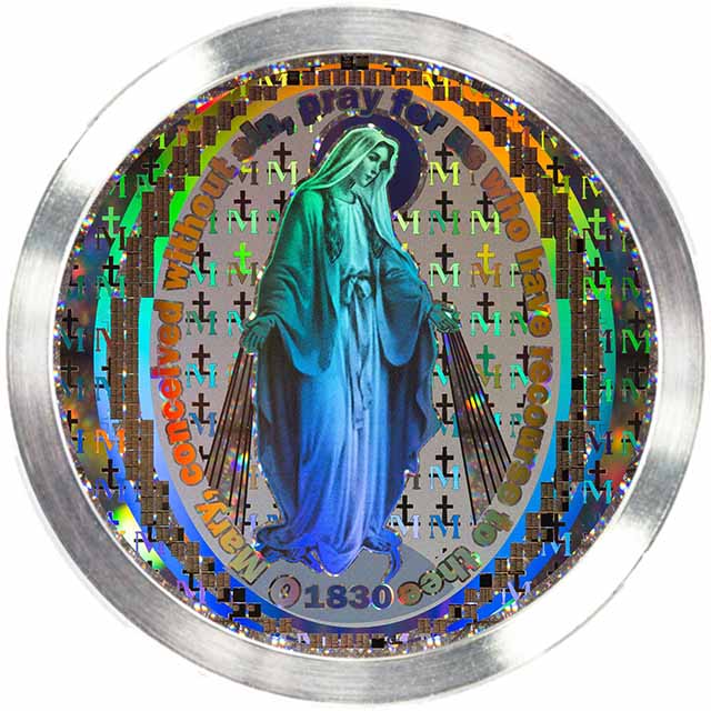 Nano Miraculous Medal with New Testament