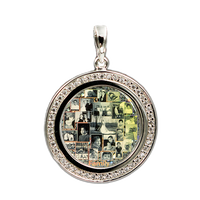 Thumbnail for Personalized Sterling Siver Pendant with Embedded Crystals