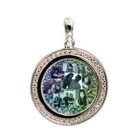 Thumbnail for Personalized Sterling Silver Pendant with Embedded Crystals