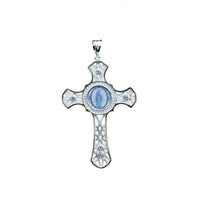 Thumbnail for Miraculous Medal Sterling Cross with New Testament