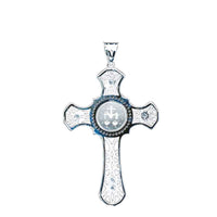 Thumbnail for Miraculous Medal Sterling Cross with New Testament
